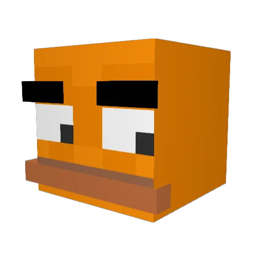 Ryzer_S Minecraft avatar head, 3D render
