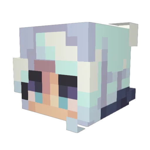 Ryzyn Minecraft avatar head, 3D render
