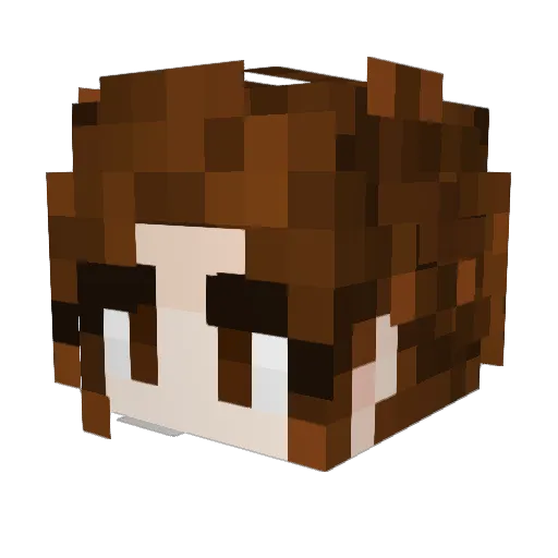 Ryzzy77 Minecraft avatar head, 3D render