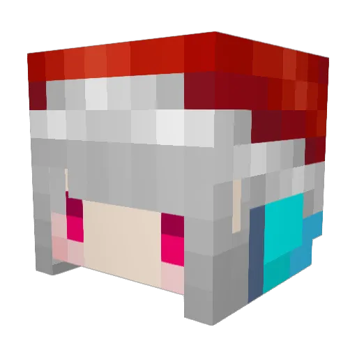 Rz6 Minecraft avatar head, 3D render