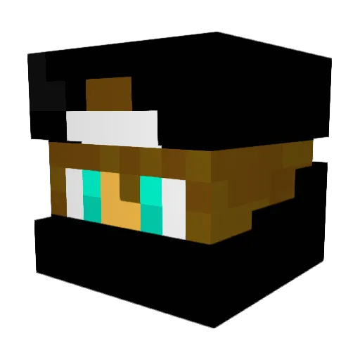 RzKD_Ace Minecraft avatar head, 3D render