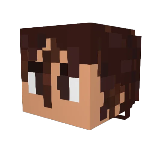 RzaFoShza Minecraft avatar head, 3D render