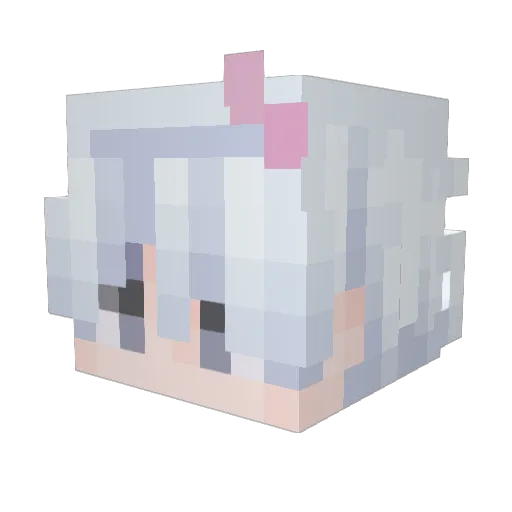 Rzeyxx Minecraft avatar head, 3D render