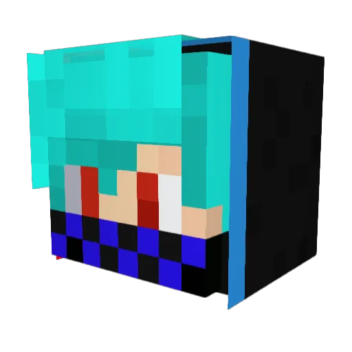 Rzr1911 Minecraft avatar head, 3D render