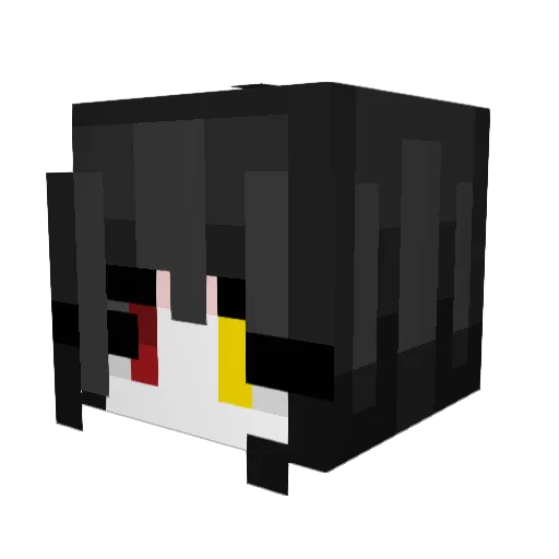 RzrGhost Minecraft avatar head, 3D render