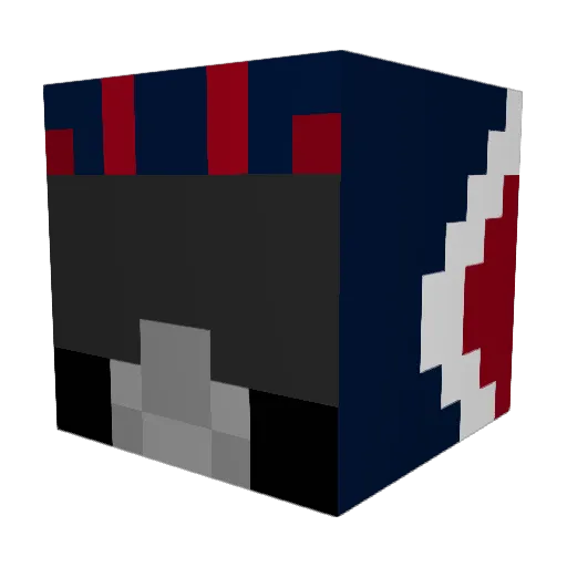 RzrRupo Minecraft avatar head, 3D render