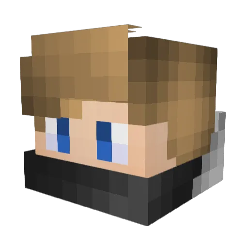 S00ug Minecraft avatar head, 3D render