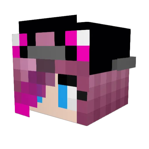 S01JOJO Minecraft avatar head, 3D render