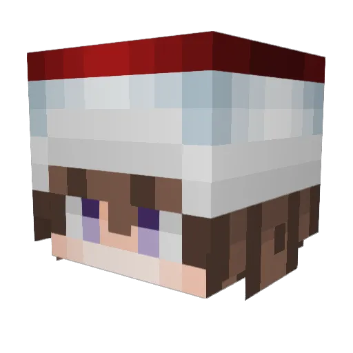 S0CCER9 Minecraft avatar head, 3D render