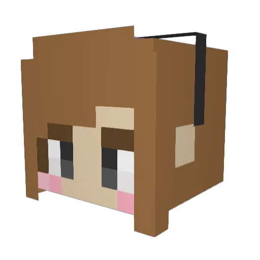 S0DEANG Minecraft avatar head, 3D render