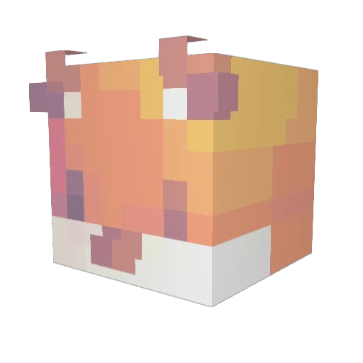 S0Iaris Minecraft avatar head, 3D render