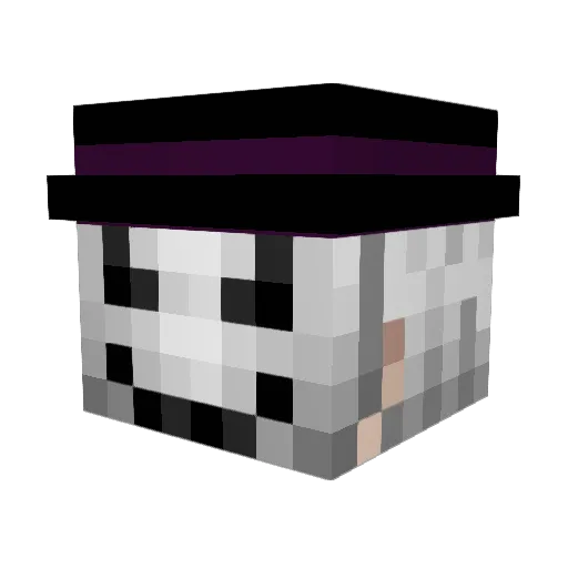 S0L0 Minecraft avatar head, 3D render