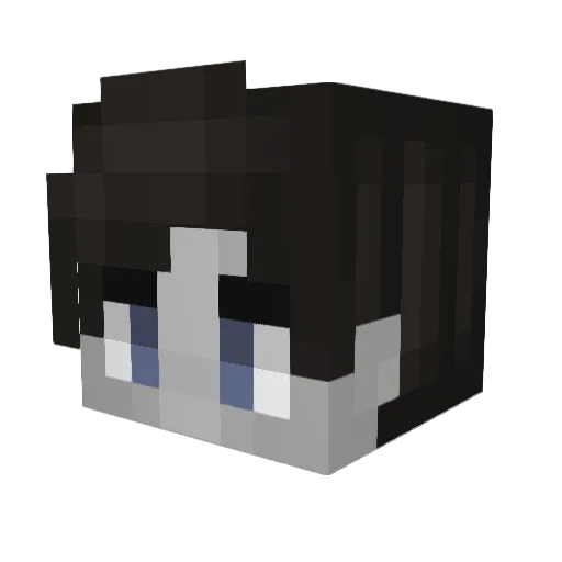 S0MMERGEWITTER Minecraft avatar head, 3D render