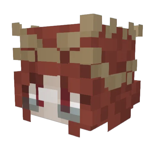S0RERE Minecraft avatar head, 3D render