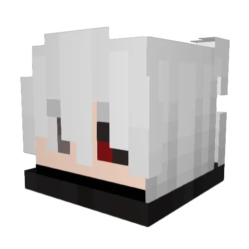 S0U_s Minecraft avatar head, 3D render