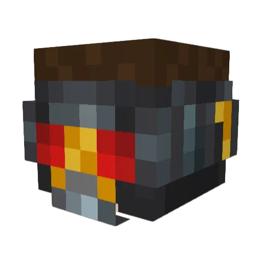 S0VR3IGN Minecraft avatar head, 3D render