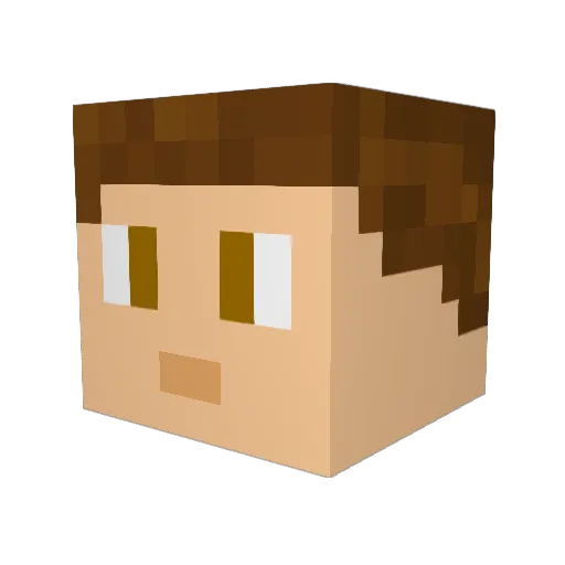 S0cksWithSandals Minecraft avatar head, 3D render