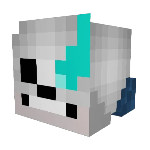 S0fia2000 Minecraft avatar head, 3D render