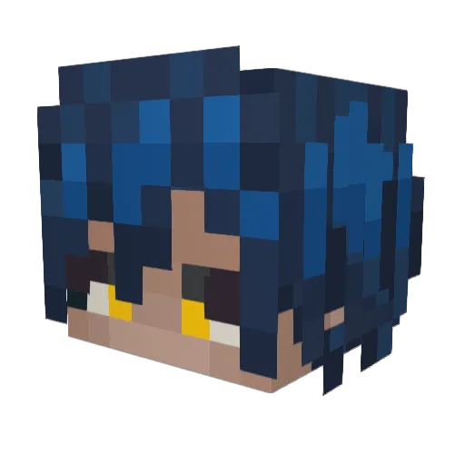 S0ftB01 Minecraft avatar head, 3D render