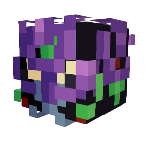 S0fubi Minecraft avatar head, 3D render