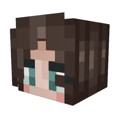 S0mala Minecraft avatar head, 3D render