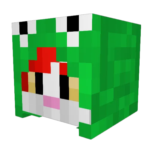 S0o0op Minecraft avatar head, 3D render