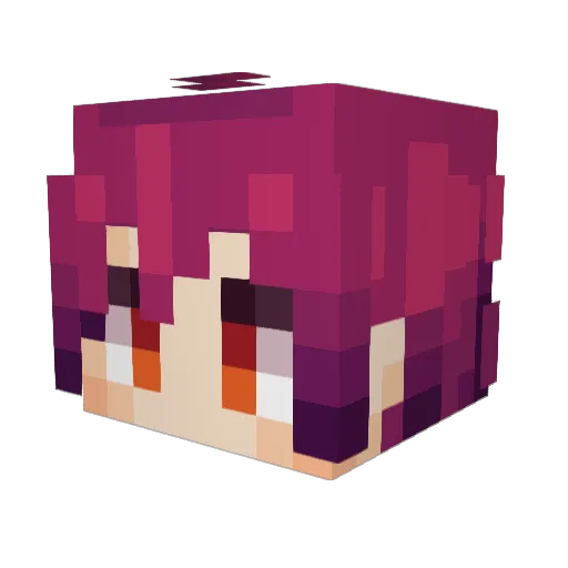 S0raMeet Minecraft avatar head, 3D render