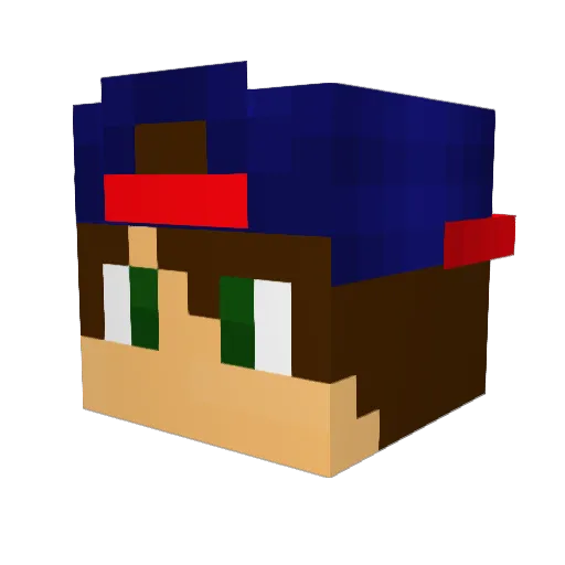 S0so1 Minecraft avatar head, 3D render
