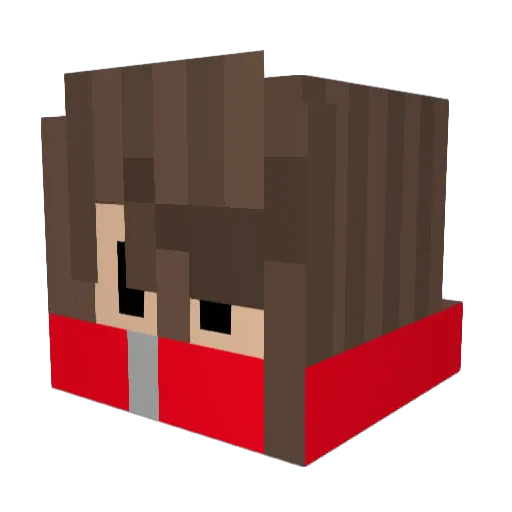 S101K8 Minecraft avatar head, 3D render