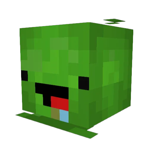 S16K Minecraft avatar head, 3D render