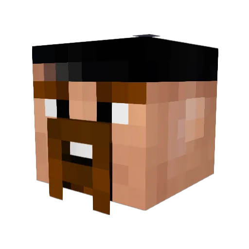 S1GMAS Minecraft avatar head, 3D render