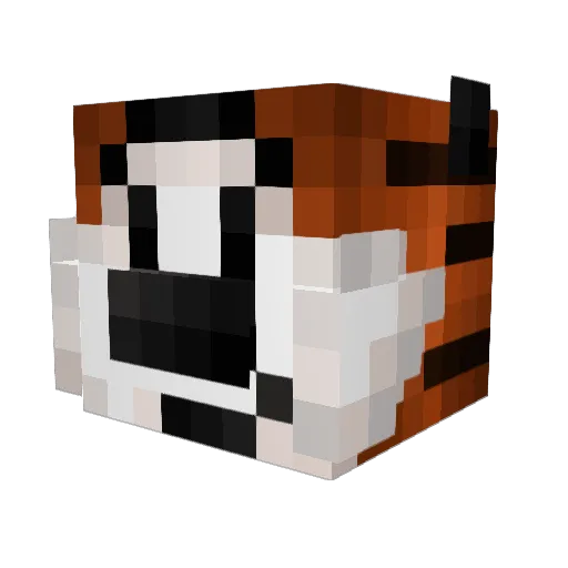 S1KR Minecraft avatar head, 3D render