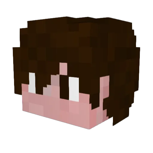 S1M0N3_05 Minecraft avatar head, 3D render