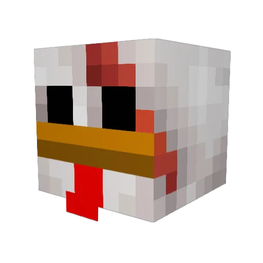 S1NGLETON Minecraft avatar head, 3D render