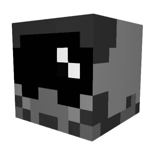 S1Nghost Minecraft avatar head, 3D render