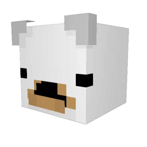 S1QTH Minecraft avatar head, 3D render