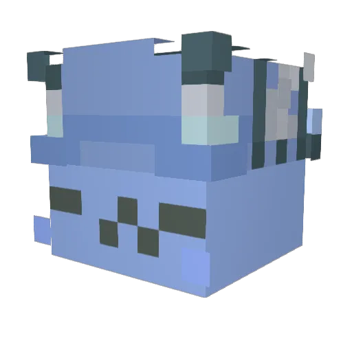 S1S4 Minecraft avatar head, 3D render