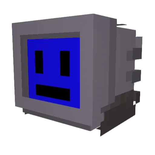 S1TDOWN_K1D Minecraft avatar head, 3D render