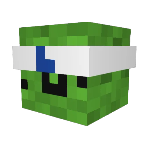 S1TY0 Minecraft avatar head, 3D render