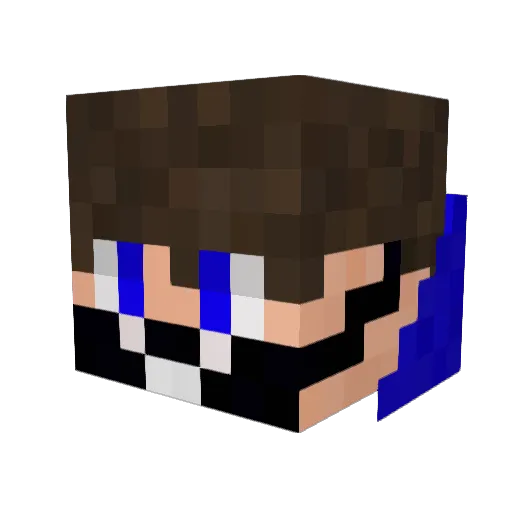 S1dov Minecraft avatar head, 3D render