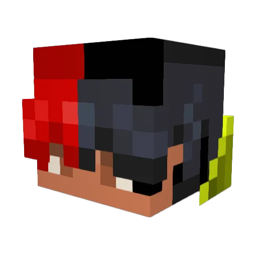 S1eezebagg Minecraft avatar head, 3D render