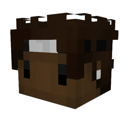 S1fer Minecraft avatar head, 3D render