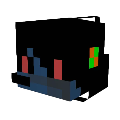 S1go Minecraft avatar head, 3D render