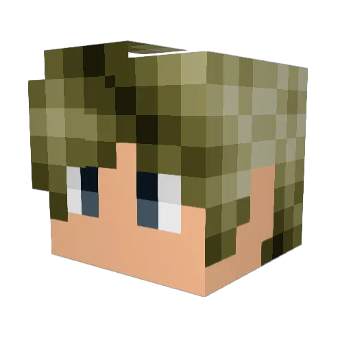 S1ick55 Minecraft avatar head, 3D render
