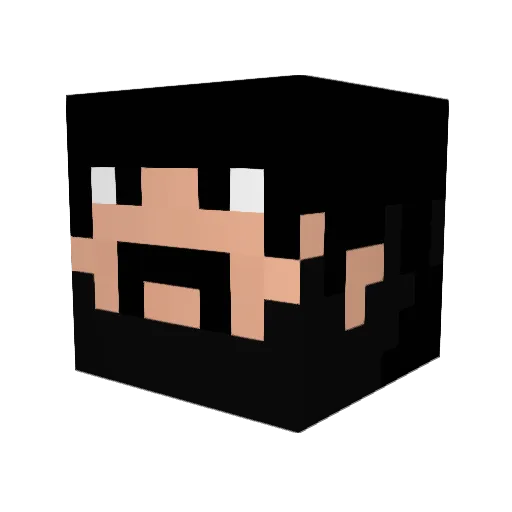 S1lverCookie Minecraft avatar head, 3D render