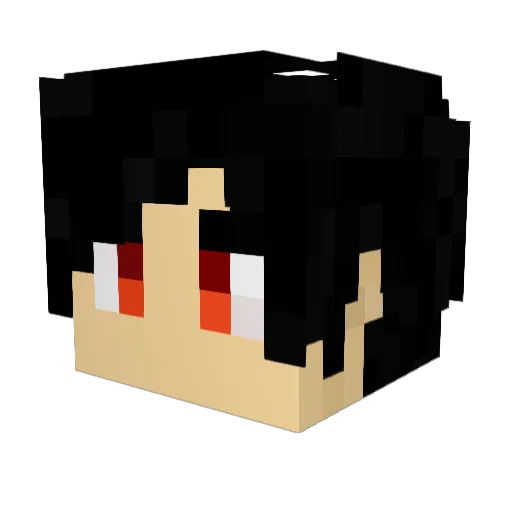 S1lverD7 Minecraft avatar head, 3D render