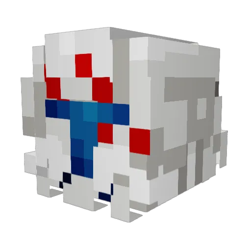 S1lverFork Minecraft avatar head, 3D render