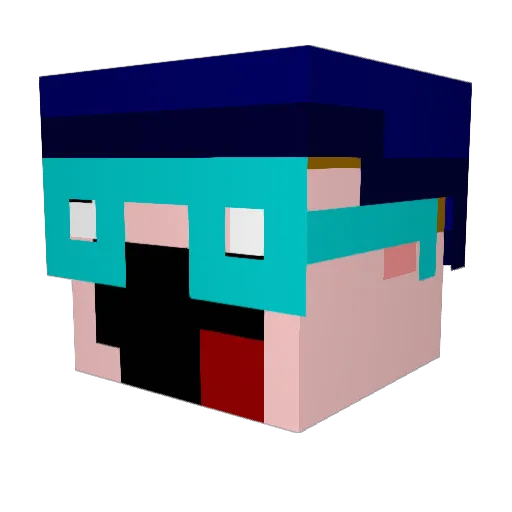 S1m0n0812 Minecraft avatar head, 3D render