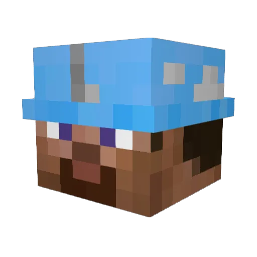S1m0nPLZ Minecraft avatar head, 3D render