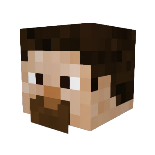 S1moss Minecraft avatar head, 3D render